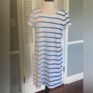 T by Talbots Supersoft Slub Short Sleeve Dress New with Tags! Size Lg